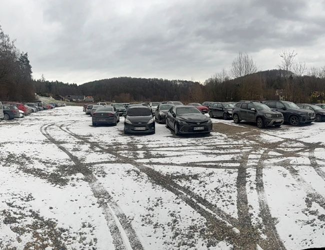 Kamera na obserwująca parking