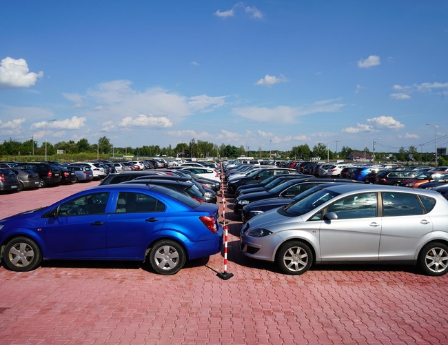 MEGA Parking - El estacionamiento está lleno de coches. El área está rodeada de vegetación. El estacionamiento no tiene una cerca visible.